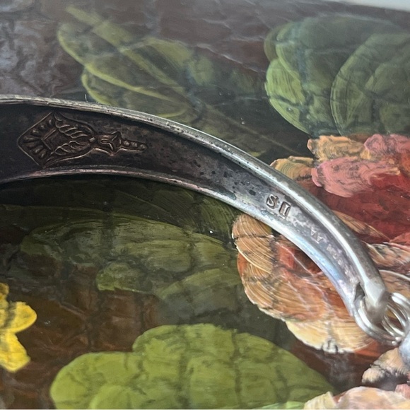 Vintage Silver Plated Spoon Bracelet with Magnetic Closure - Picture 8 of 9